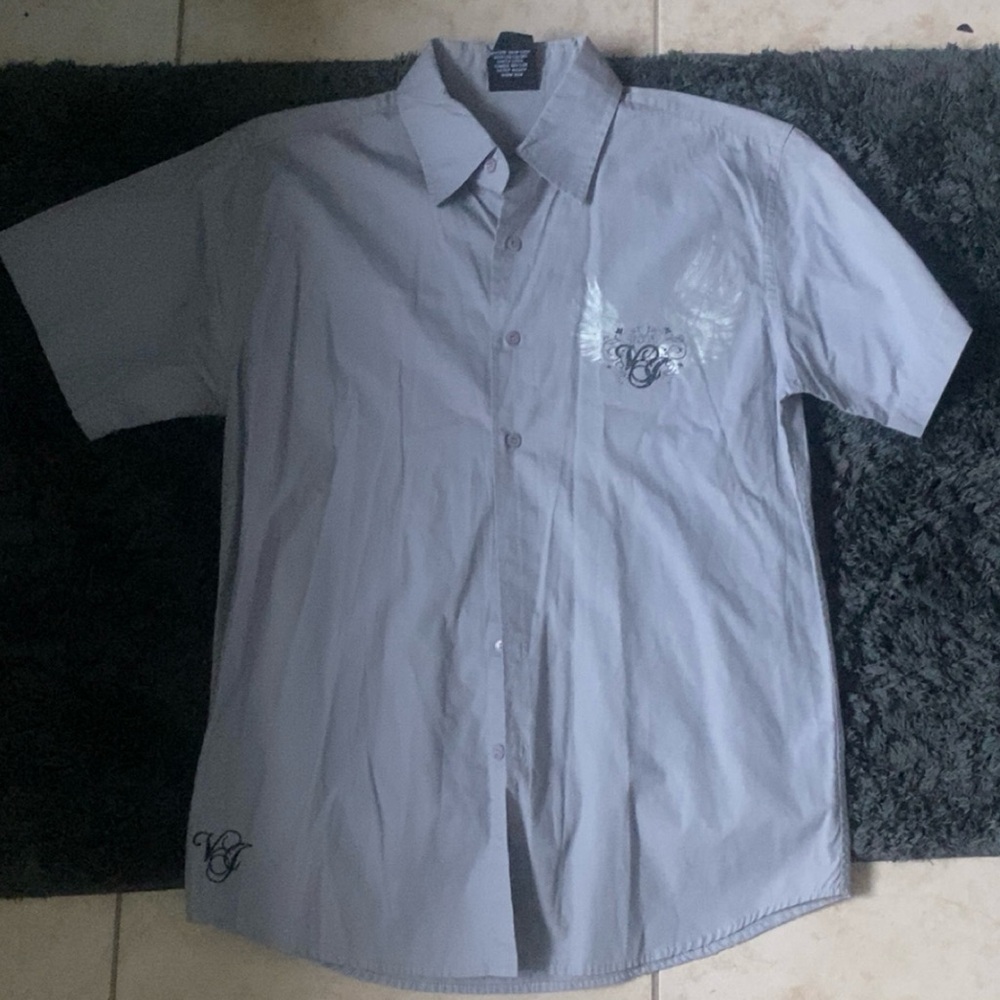 Vigo Gray Button Up Shirt